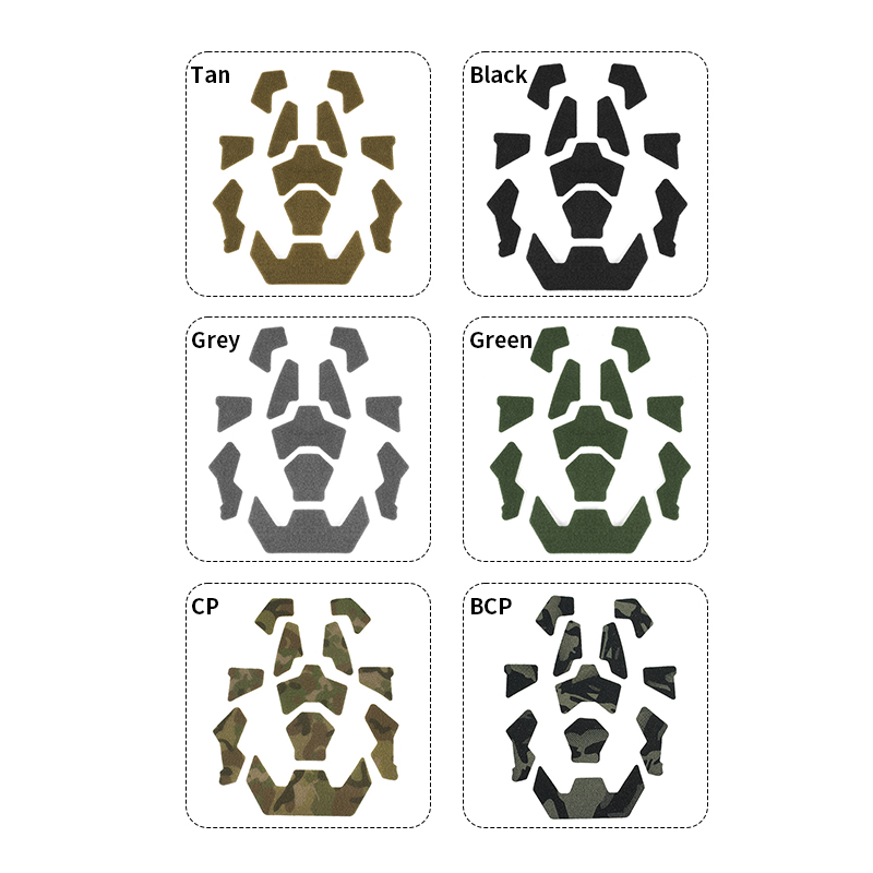 Sabado 11pcs Fast Helmet Magic Sticker Airsoft Helme Patches крючок и петля липкие для быстрых аксессуаров для тактических шлемов